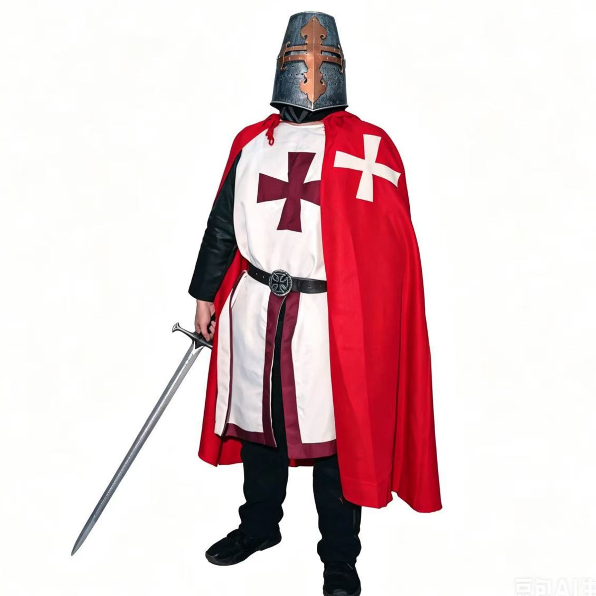 Anime Cosplay For Halloween - Kostum Cosplay Tunik Ksatria Templar Abad