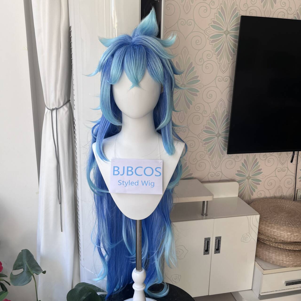 Anime Cosplay Long Hair - [Wig Bergaya] Wig Cosplay Idia Wig