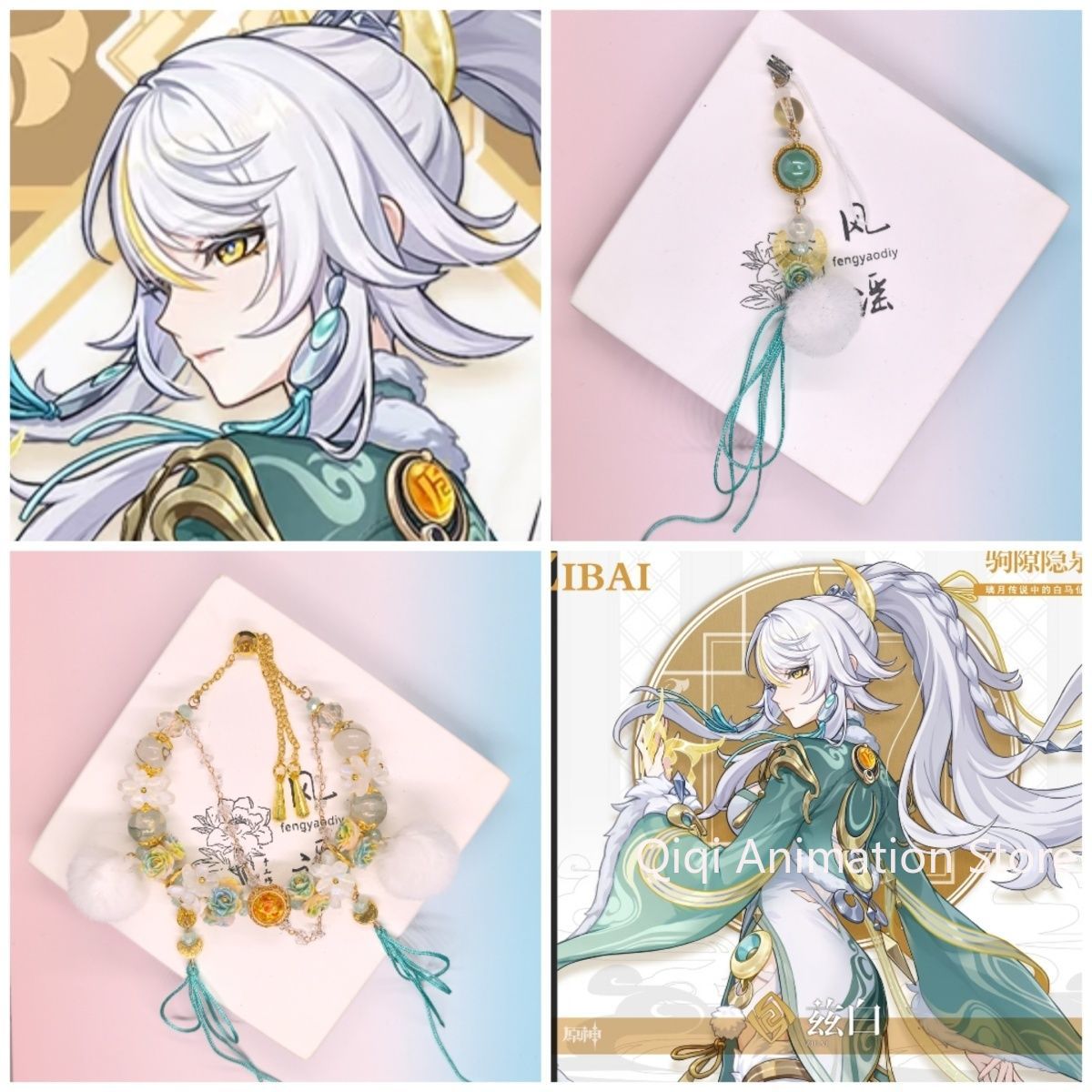Cosplay Anime Boy - Aksesori Perhiasan Gelang Kartun Liontin Gelang