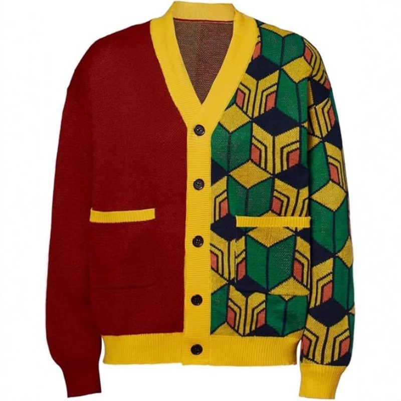 Cosplay Anime Tsunade - Sweater & Jaket Cardigan Rajut Kancing