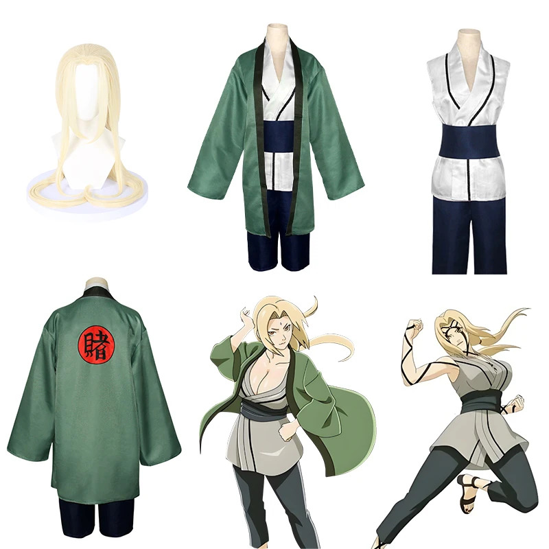 Cosplay Anime Tsunade - Kostum Cosplay Tsunade Anime Kartun Perempuan