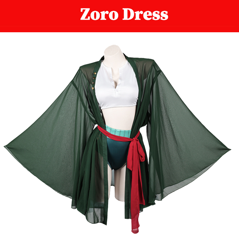 Anime Zoro Cosplay Female - Kostum Cosplay Bajak Laut Wanita Roronoa