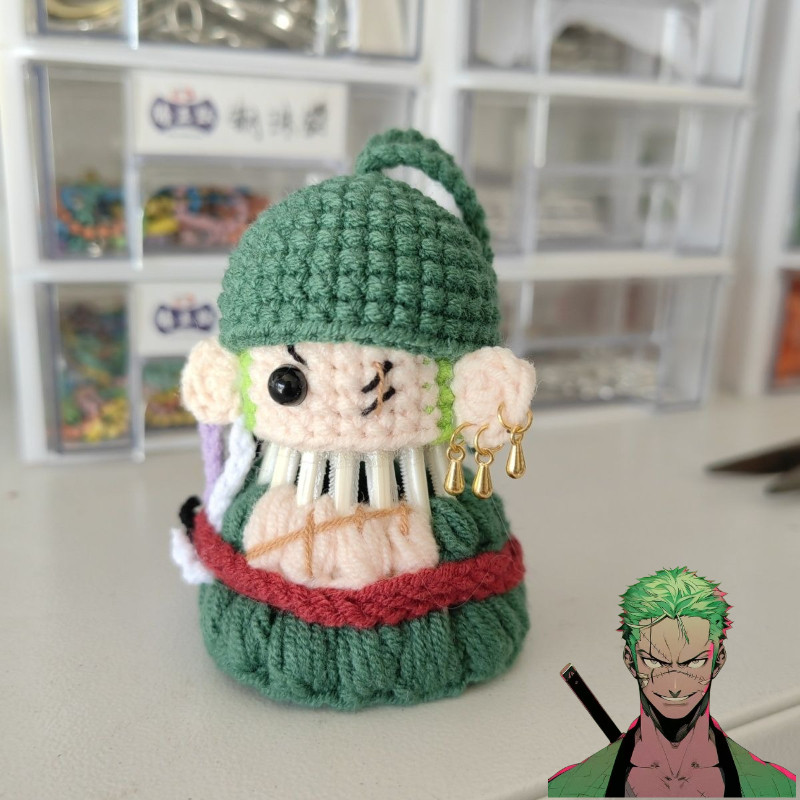 Anime Zoro Cosplay Female - Gantungan Kunci Boneka Lucu Kartun One
