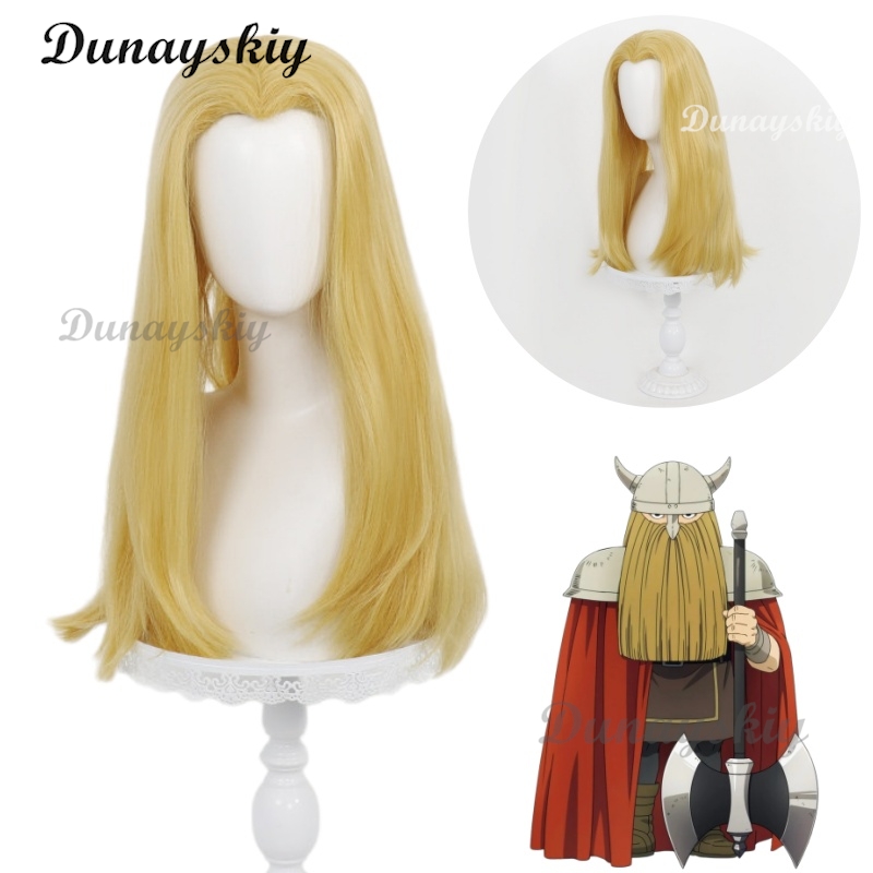 Anime Cosplay Long Hair - Set Cosplay Eisen Wig Panjang Tanpa