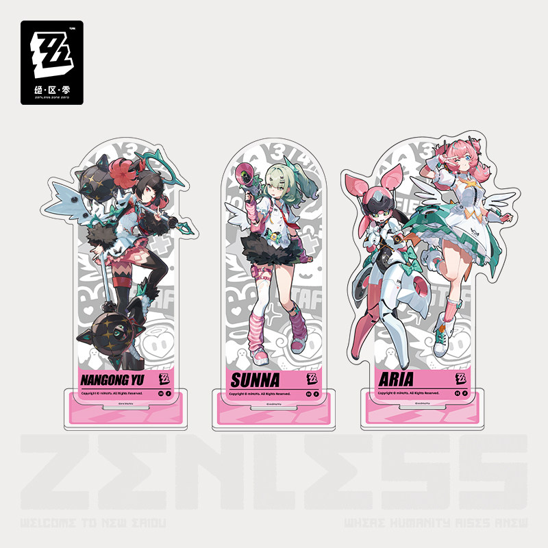 Anime Cosplay Seri - Set Stand Akrilik Seri Ilustrasi Resmi