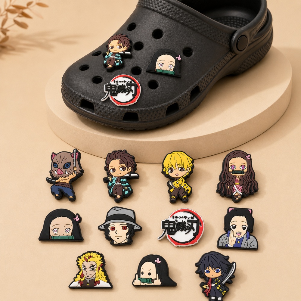 Cosplay Anime Tsunade - Pin Kancing Anime Demon Slayer Naruto