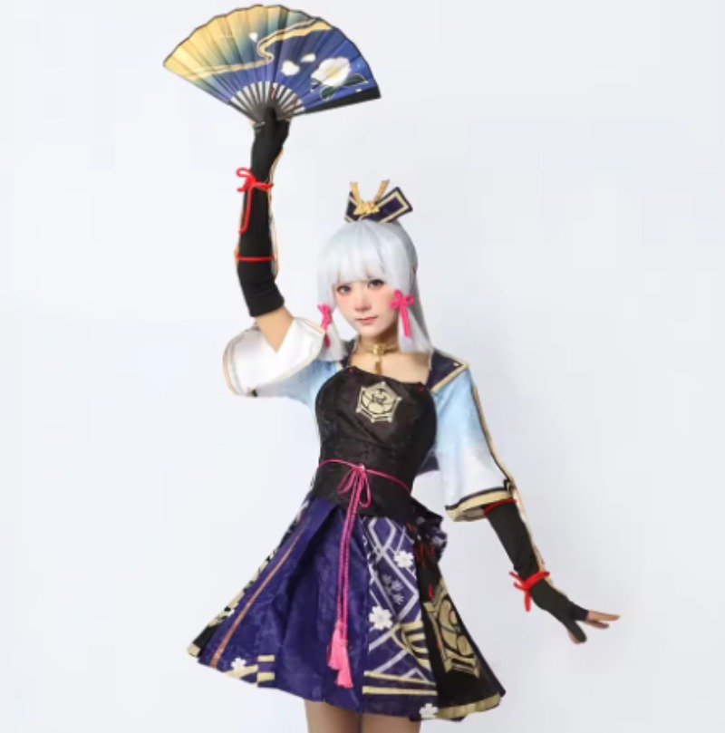 Anime Cosplay Dresses - Kostum Cosplay Kamisato Ayaka Pakaian Cosplay
