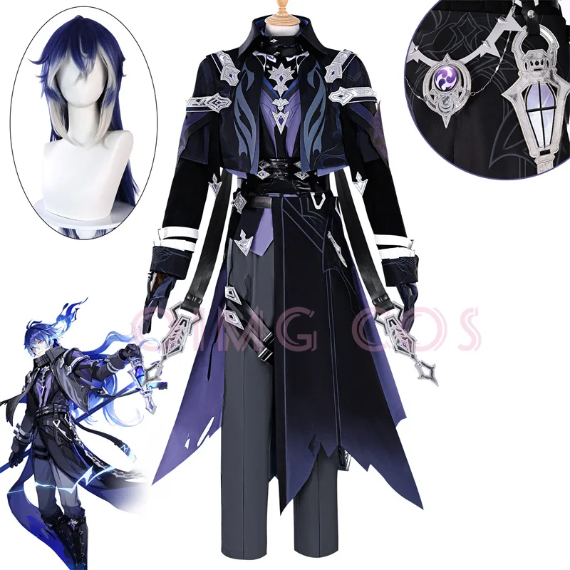 Anime Cosplay Girl Costume - Kostum Cosplay Genshin Impact Flins Wig