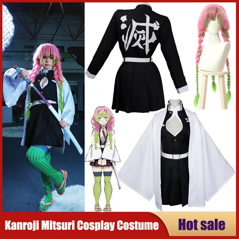 Anime Cosplay Demon Slayer - Kostum Cosplay Anime Kanroji Mitsuri Kimetsu