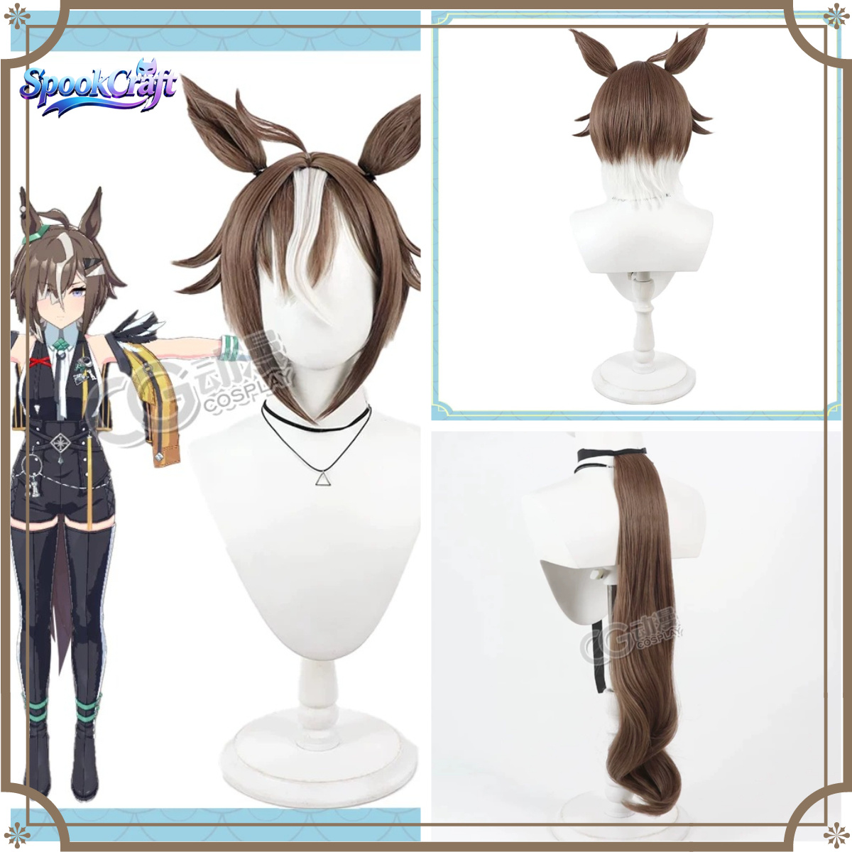 Anime Cosplay Long Hair - Wig Cosplay Umamusume Rulership Baru Aksesori