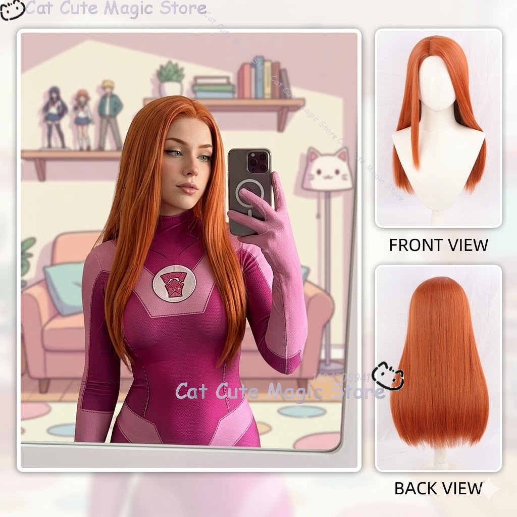Anime Cosplay Long Hair - Samantha Eve Wilkins Atom Eve Kostum
