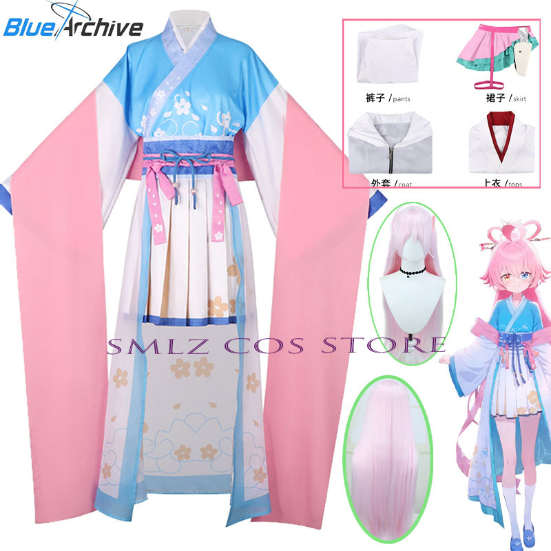 Anime Cosplay Girl Costume - Kostum Cosplay Game Blue Archive Takanashi
