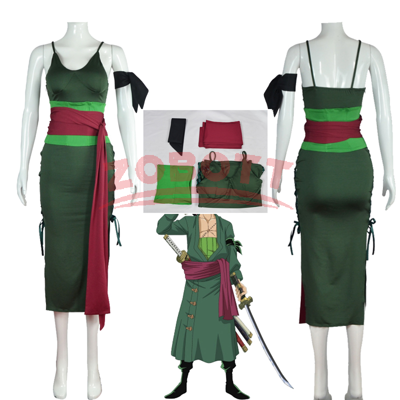 Anime Zoro Cosplay Female - Kostum Cosplay Anime Roronoa Zoro Penyamaran