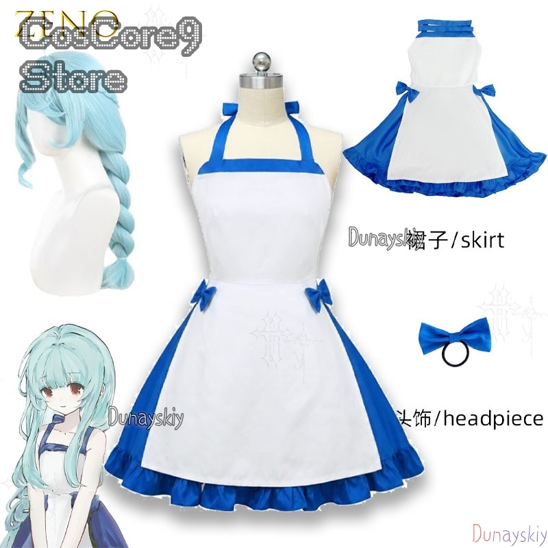 Zenos Anime Cosplay - Gaun Karakter Biru Zeno Pakaian Cosplay