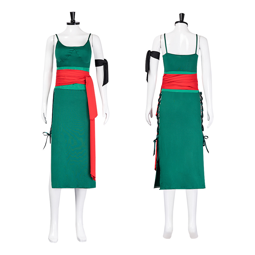 Anime Zoro Cosplay Female - Kostum Cosplay Rule 63: Pakaian Zoro