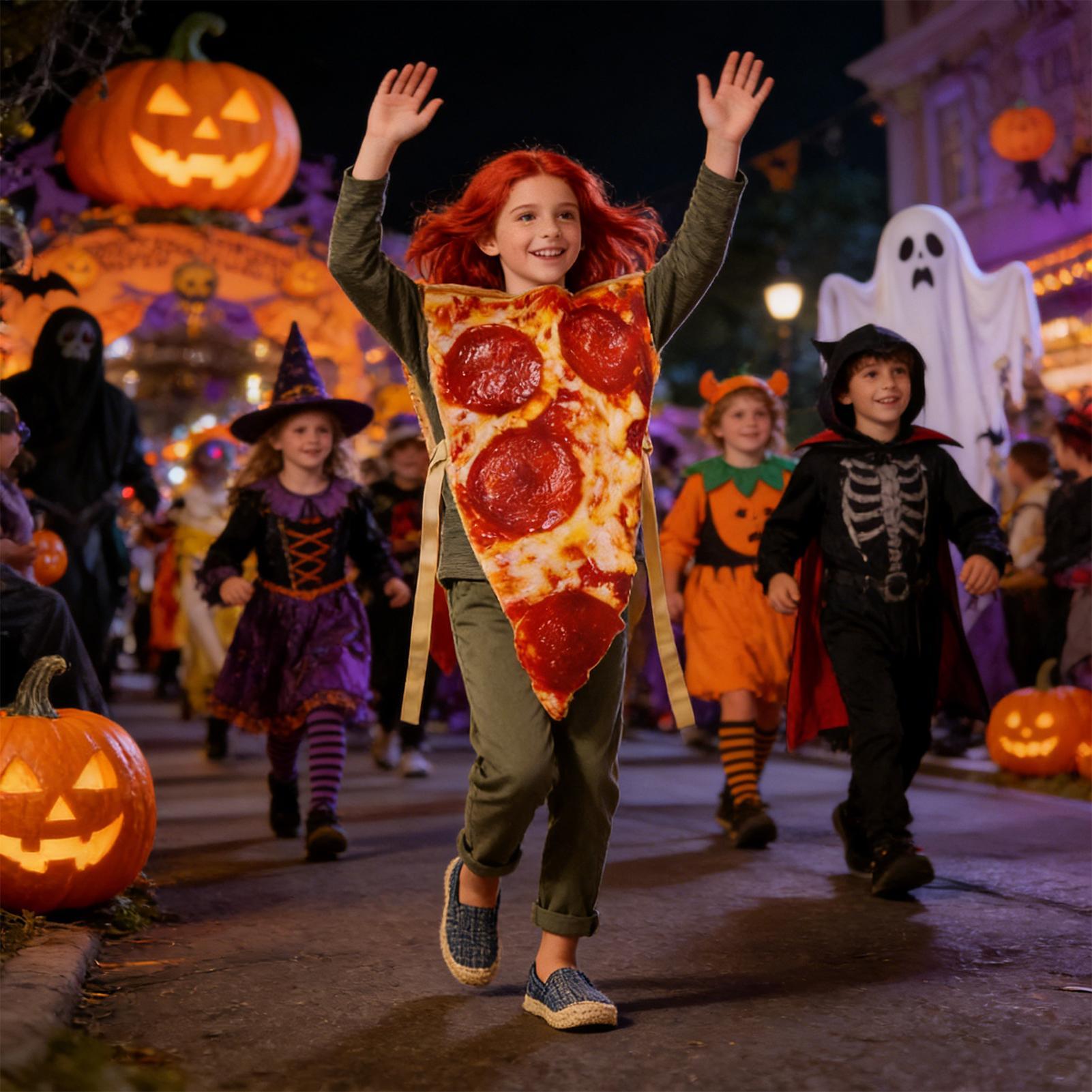 Kostum Pizza Halloween Pakaian - Anime Cosplay Realistic ulasan dan harga
