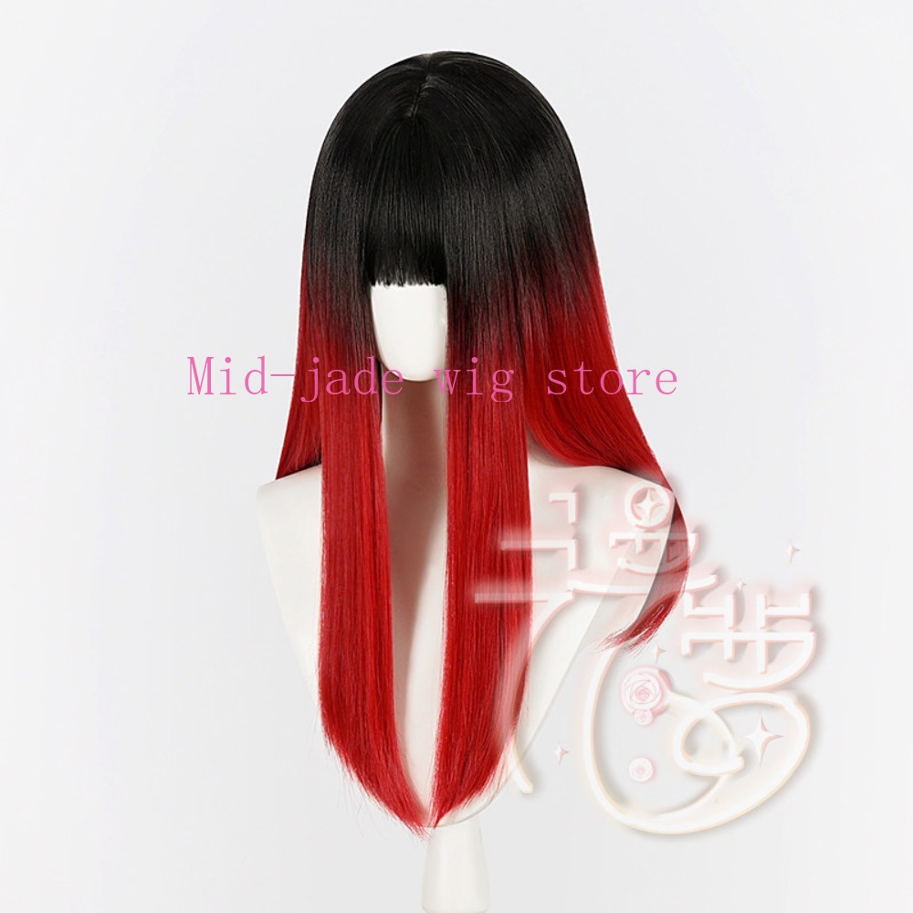 Wig Cosplay Tsubakino Yu Rambu - Anime Cosplay Realistic ulasan dan harga