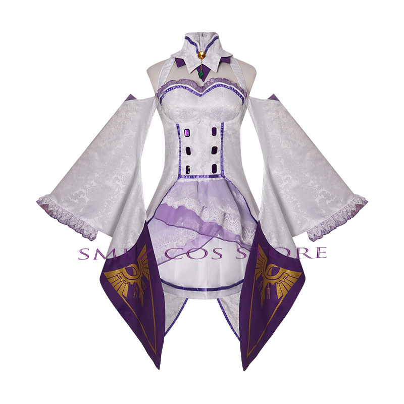 Kostum Cosplay Emilia Anime Re - Anime Cosplay Dresses ulasan dan harga