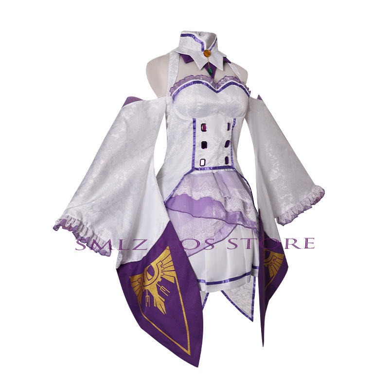 Kostum Cosplay Emilia Anime Re - Anime Cosplay Dresses ulasan dan harga