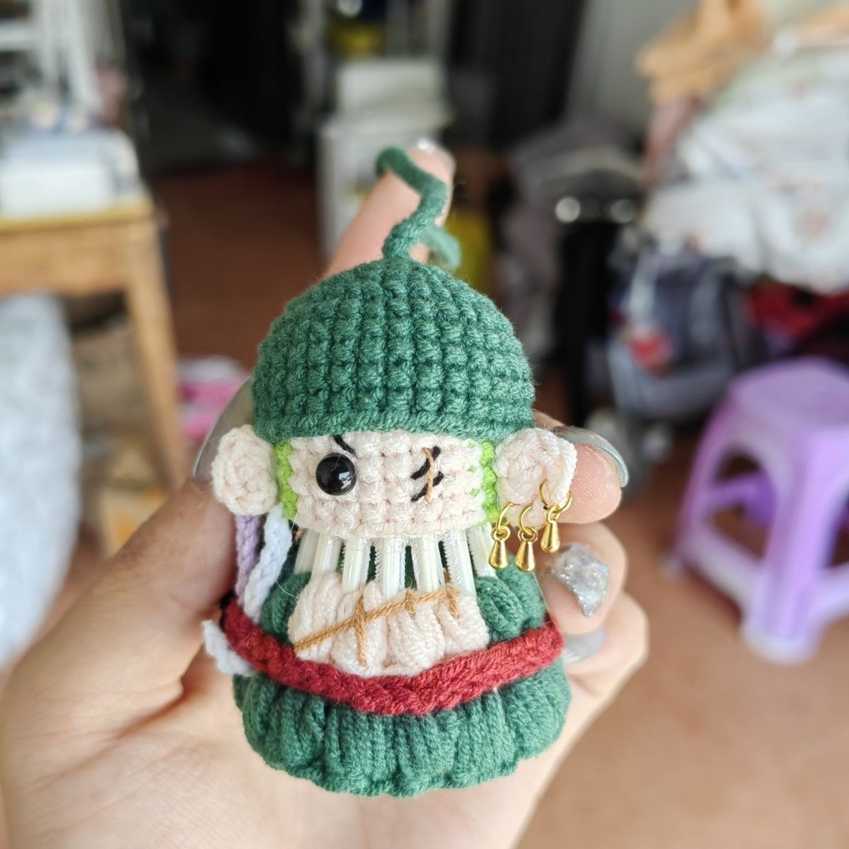 Gantungan Kunci Boneka Lucu Ka - Anime Zoro Cosplay Female ulasan dan harga