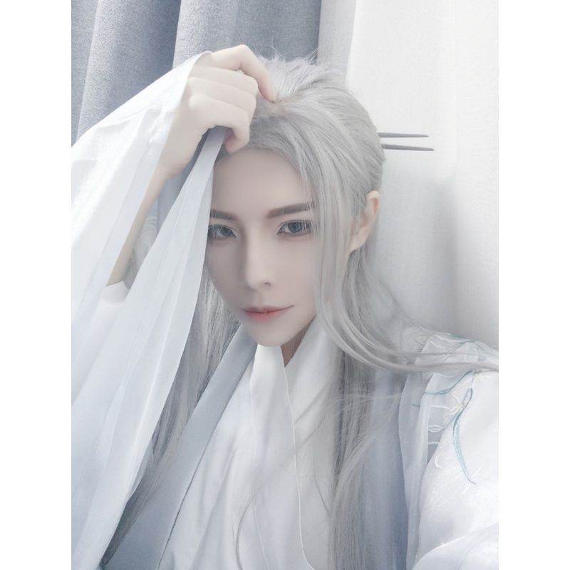 Kostum Cosplay Anime Rambut Lu - Anime Cosplay Long Hair ulasan dan harga