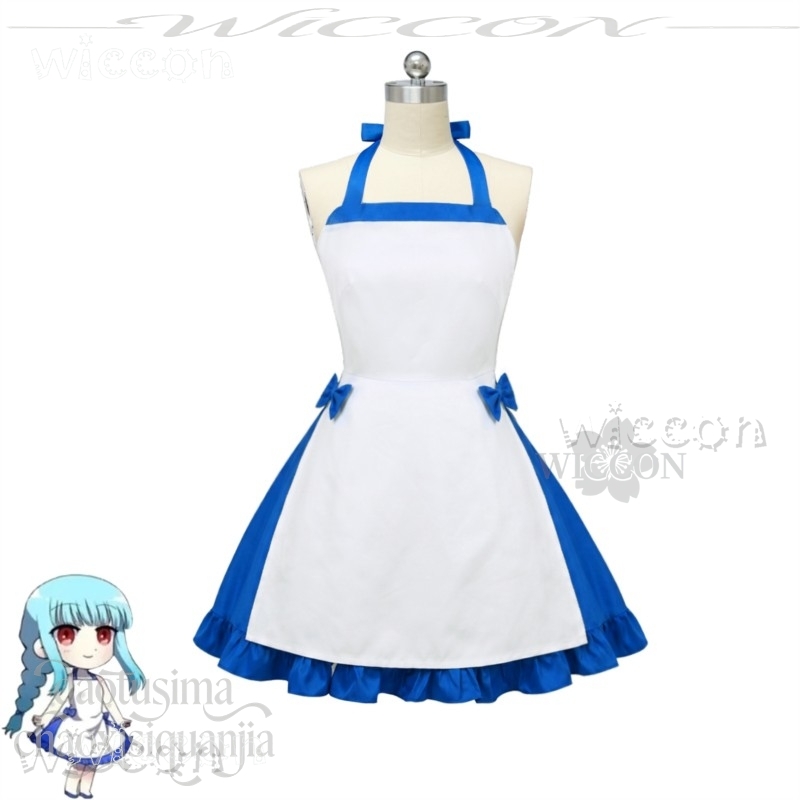 Gaun Pembantu Loli Biru Putih  - Zenos Anime Cosplay ulasan dan harga