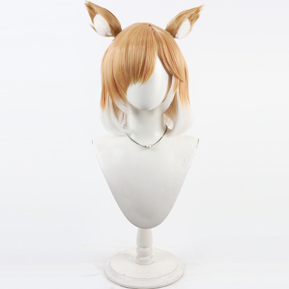 Wig Cosplay Arknights Mousse,  - Anime Cosplay Realistic ulasan dan harga