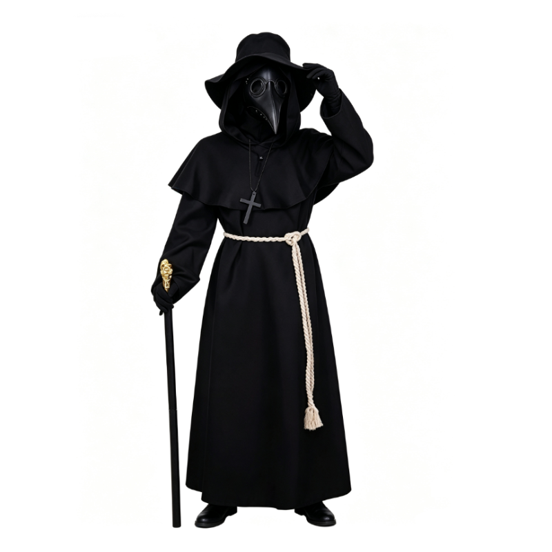 Kostum Dokter Wabah Abad Perte - Kids Cosplay Anime ulasan dan harga