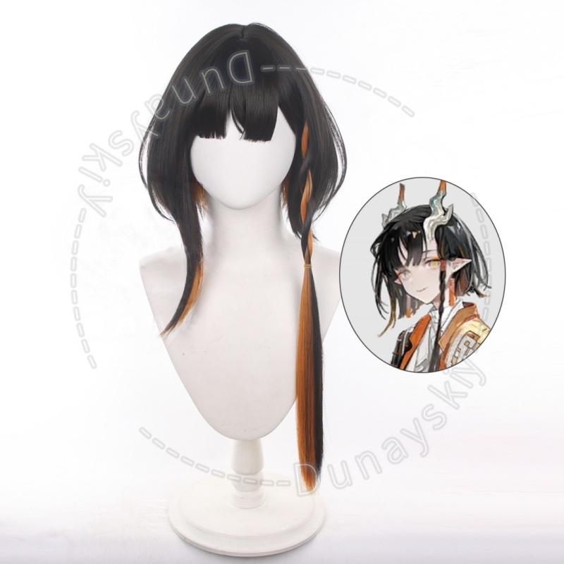 Wig Cosplay Arknights Xie Topi - Anime Cosplay Realistic ulasan dan harga
