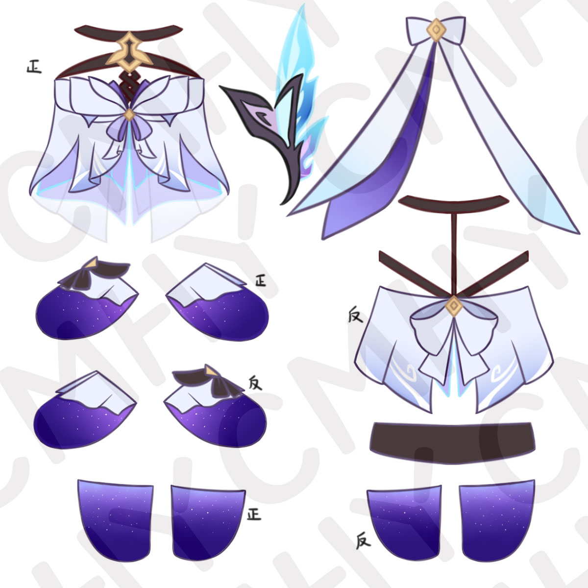 Boneka Genshin Impact Skirk Ca - Anime Cosplay Dresses ulasan dan harga