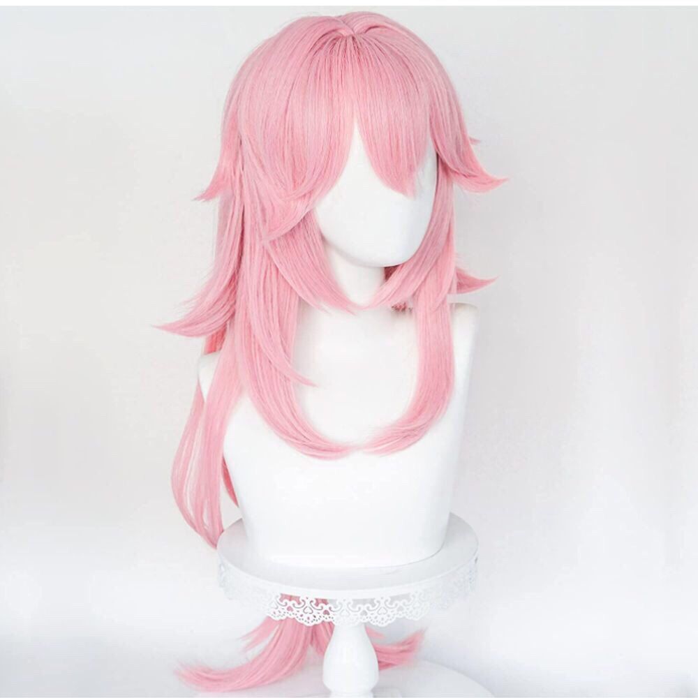 Wig Cosplay Genshin Impact Yae - Anime Cosplay Realistic ulasan dan harga
