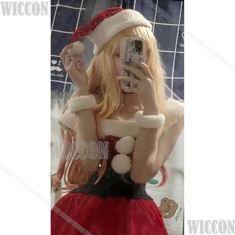 Kostum Natal Merah Kitagawa Ma - Anime Cosplay Girl Name ulasan dan harga