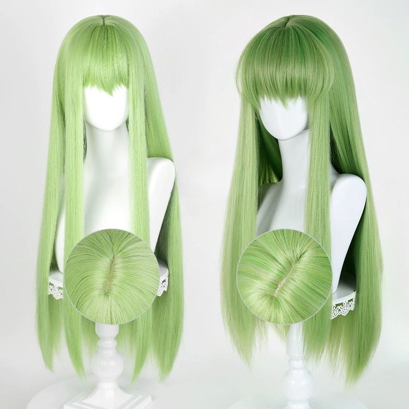 Wig Hijau Cosplay Anime CC, Wi - Anime Cosplay Long Hair ulasan dan harga