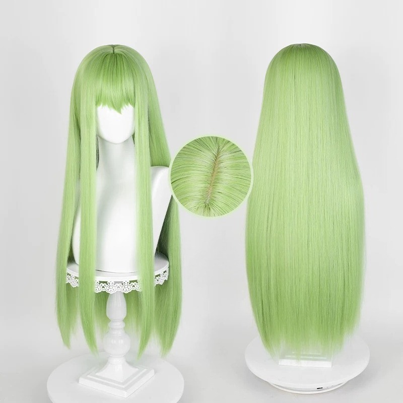 Wig Hijau Cosplay Anime CC, Wi - Anime Cosplay Long Hair ulasan dan harga