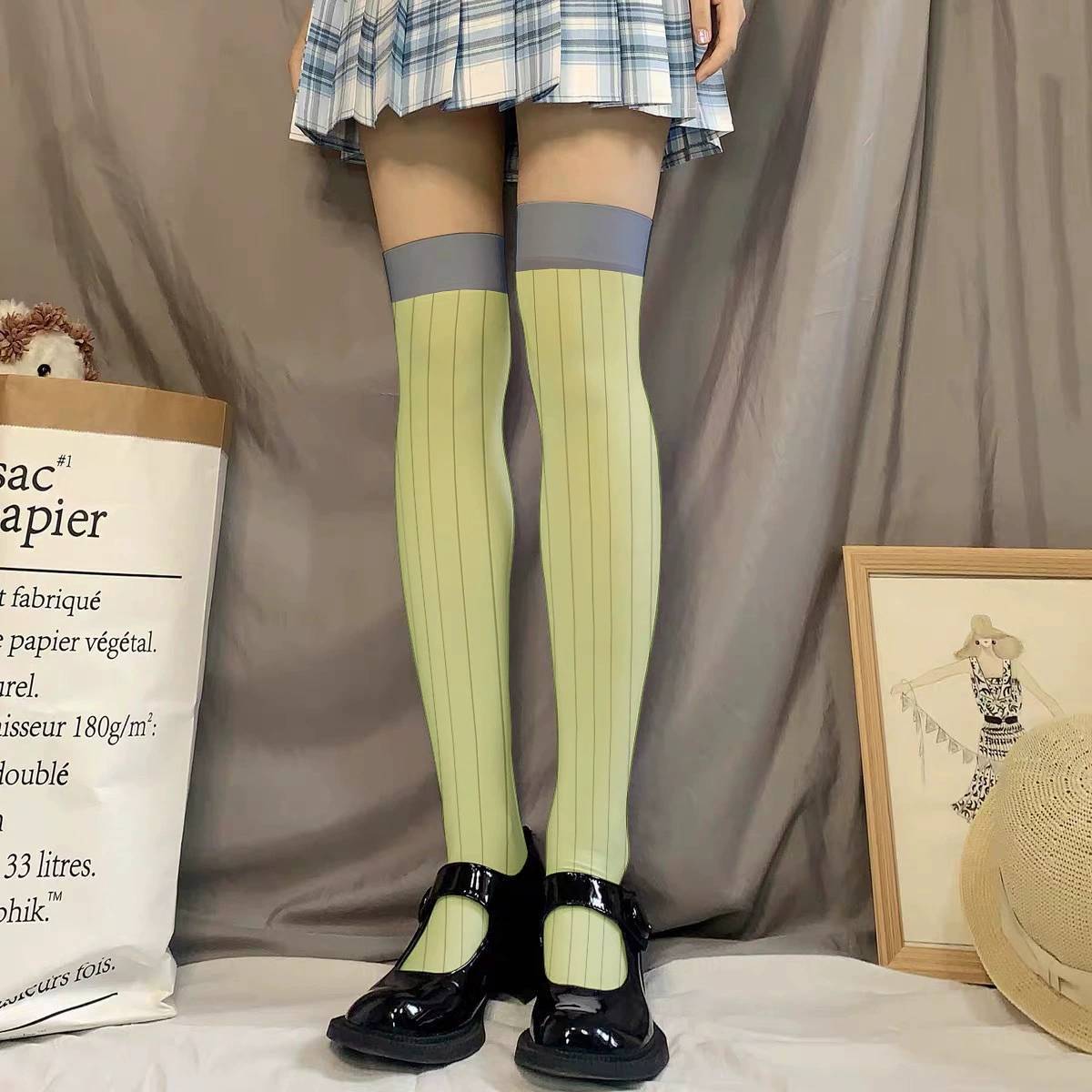 Kaus Kaki Di Atas Lutut Cospla - Cosplay Anime Tsunade ulasan dan harga